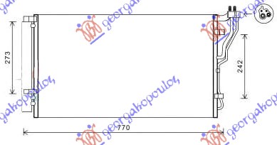 Hladnjak klime 2.0i/2.4i 16V (715x382x12)