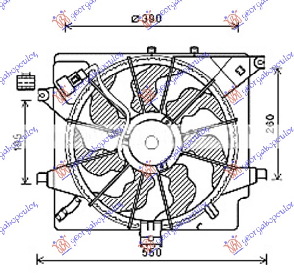 Ventilator komplet (DIZEL) (HALLA TIP)