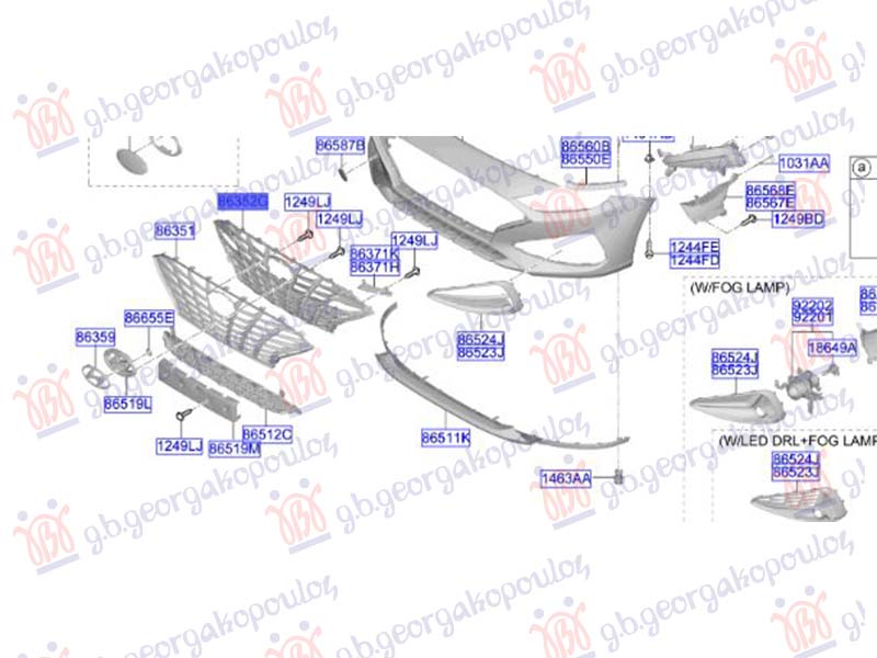 Nosač PVC maske unutrašnji