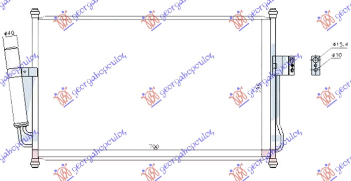 Hladnjak klime 2.5/3.0 td (650x420x12)