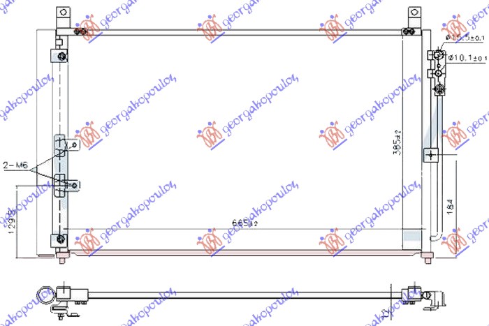 Hladnjak klime 3.5 benzin / hibrid (635X390X12)