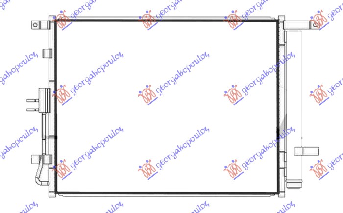 Hladnjak klime 2.0i benzin (500x395x12)