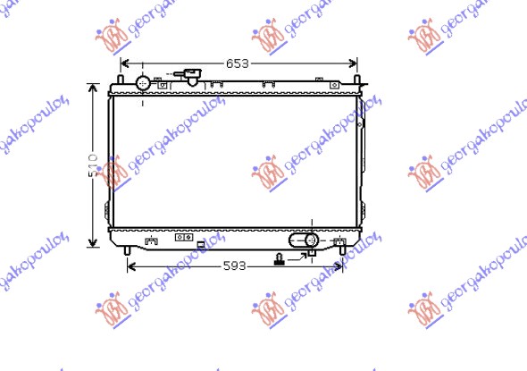 Hladnjak motora 1.6/1.8i 16V (43x67x26)
