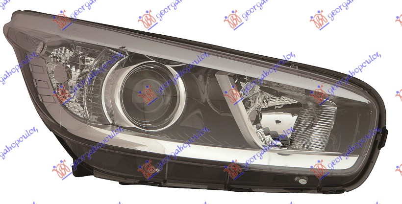 Far električni crni (SA MOTOROM) (DEPO) L