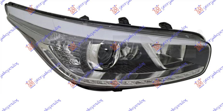Far električni (H7/H7/H7/LED) (SA AUTOMATSKIM BOCNIM SVETLOM & DNEVNIM SVETLOM LED) (SA MOTOROM) (DEPO) D