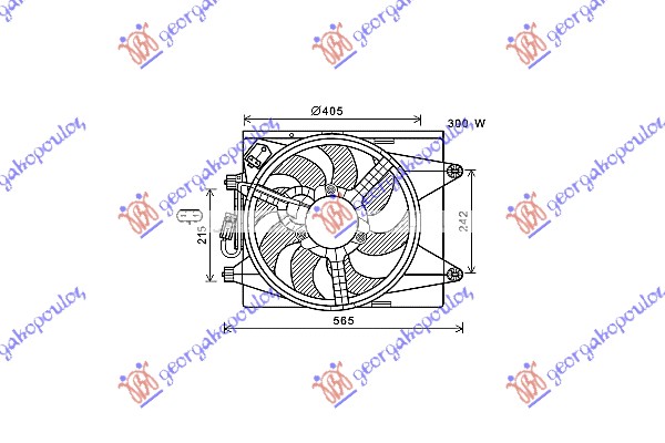 Ventilator komplet (BENZIN/DIZEL) (+AC)