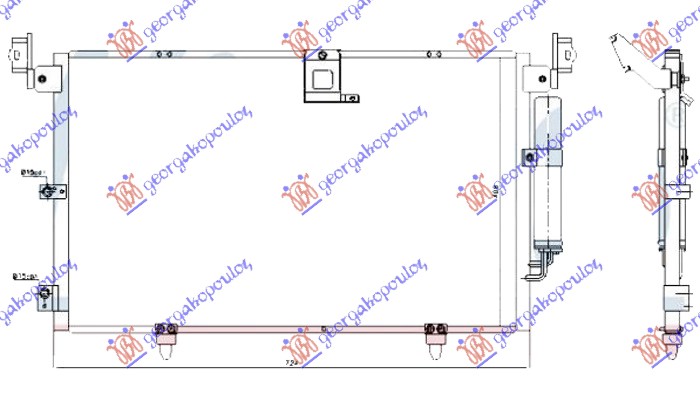 Hladnjak klime 3.0 (RX300) benzin (680x400x16)