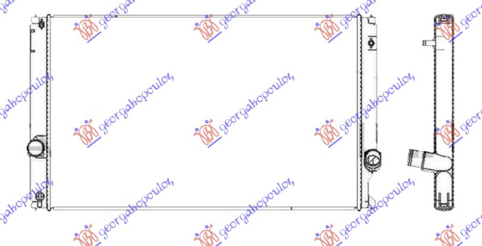 Hladnjak motora 2.0 benzin (200T/300) (700x435x26)