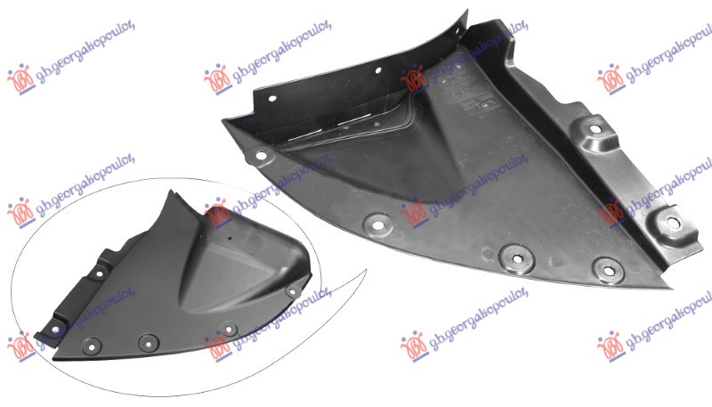 Potkrilo plastično (PREDNJI DEO) L