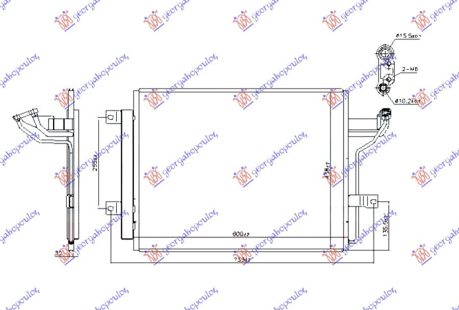 Hladnjak klime 1.5/2.0 benzin - 2.0 benzin/hibrid (600x438)