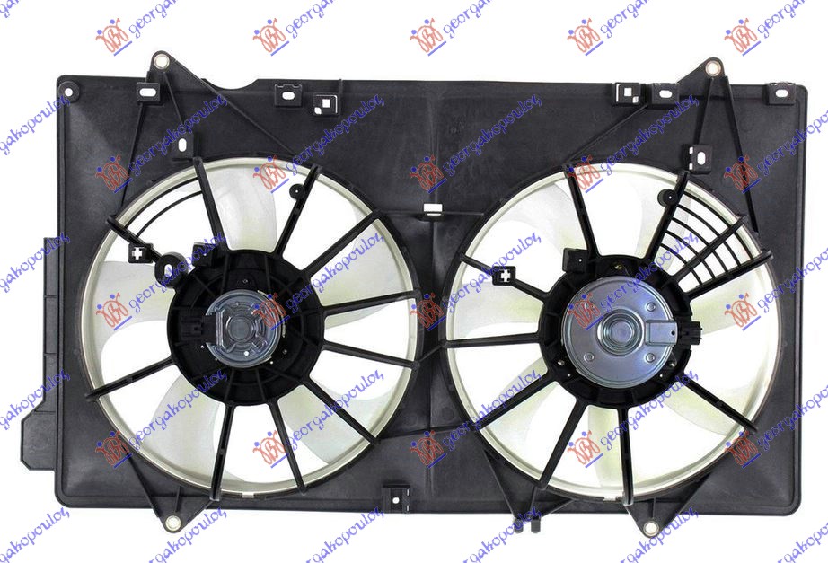 Ventilator komplet (2.0 BENZIN) (335/335mm) (2+2 PIN)