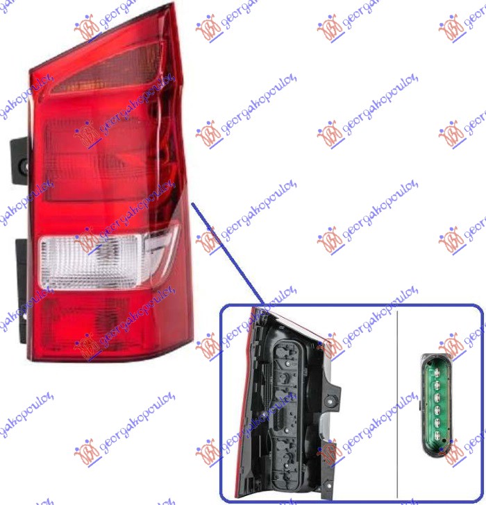 Stop lampa (2 GEPEK VRATA) (HELLA) D