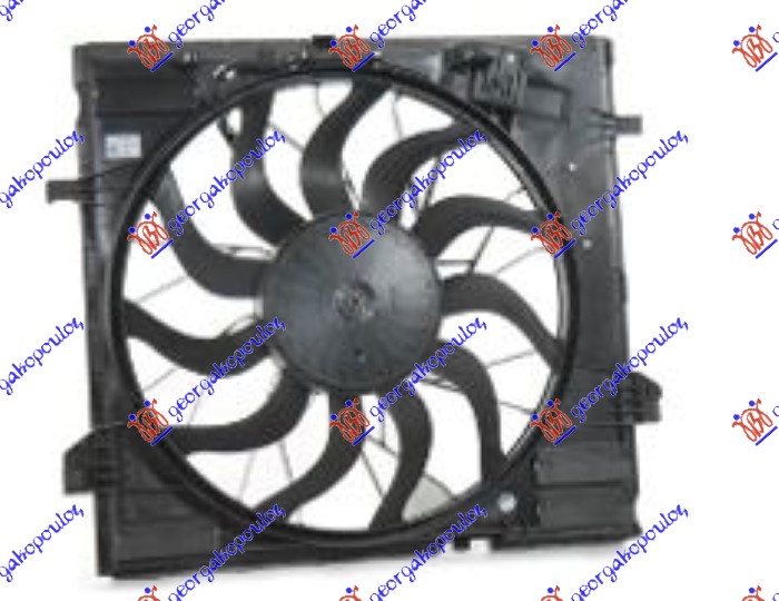 Ventilator komplet (3.5/5.5 BENZIN - 2.2/3.0 DIZEL) (505mm) (850W) (4 PIN)