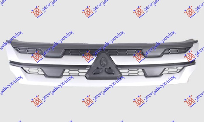 PVC maska srebrna