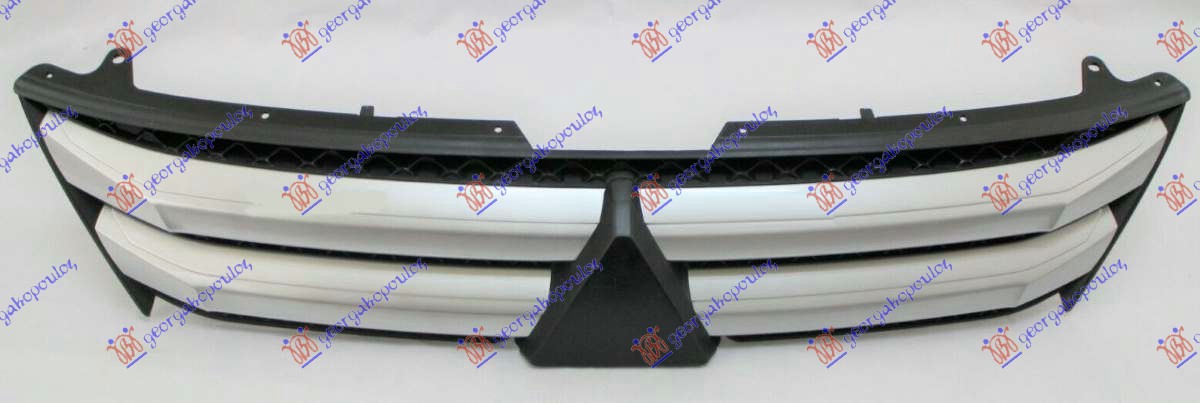 PVC maska crna/srebrna