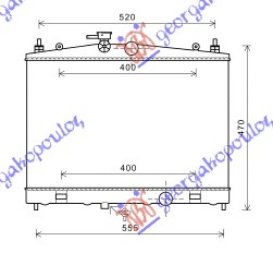 Hladnjak motora 1.6 i16V (38x60x16)