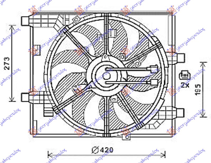 Ventilator komplet (1.6 DIG-TURBO)