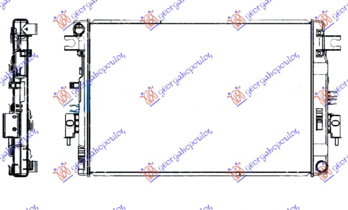 Hladnjak motora 2.3 dci dizel (MAN) (720x490) (KOYO)