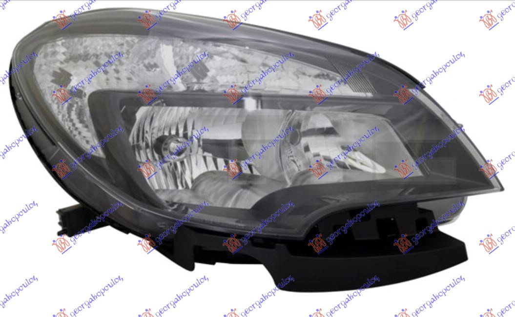 Far električni crni (H7/HB3) (DEPO) D