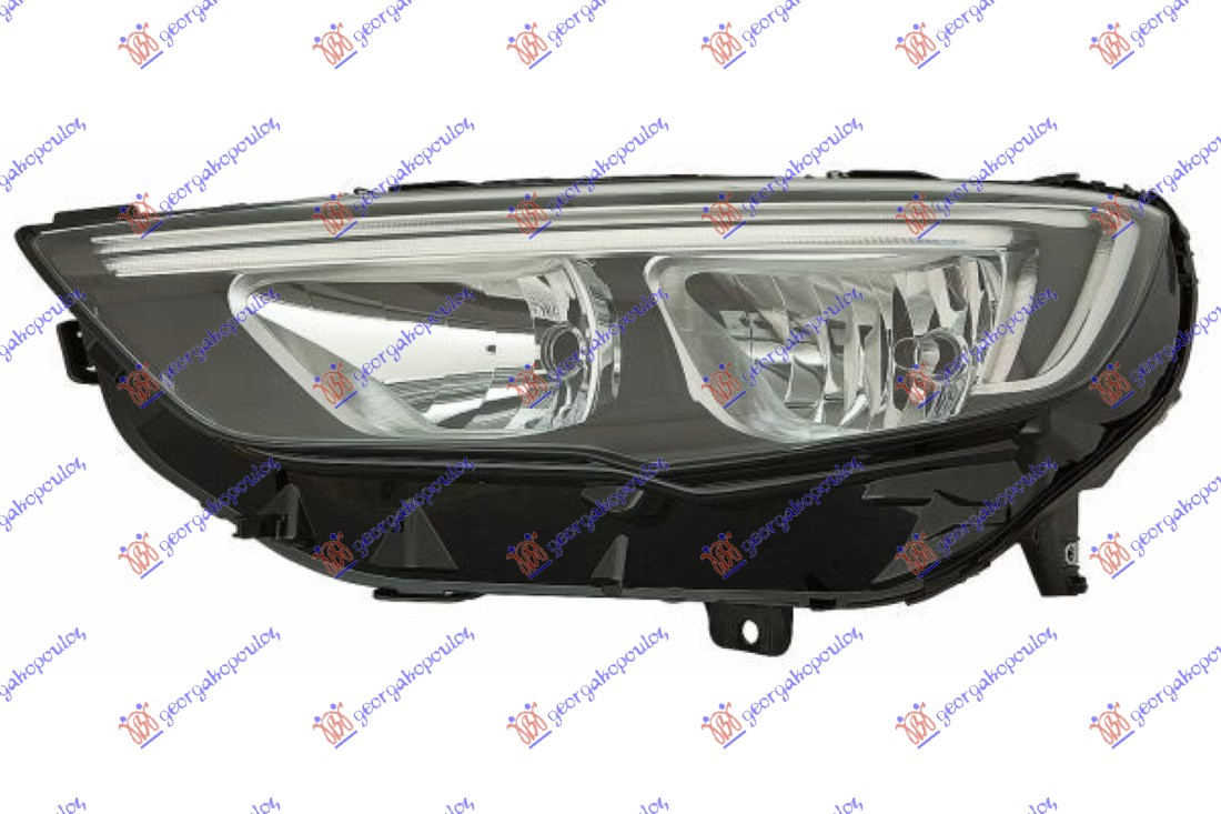 Far električni hrom (H7/H7) sa LED dnevnim svetlom (DEPO) L