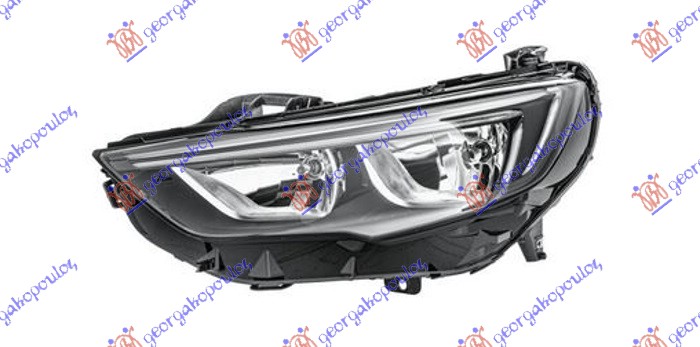 Far električni crni (H7/H7) sa LED dnevnim svetlom (HELLA) L