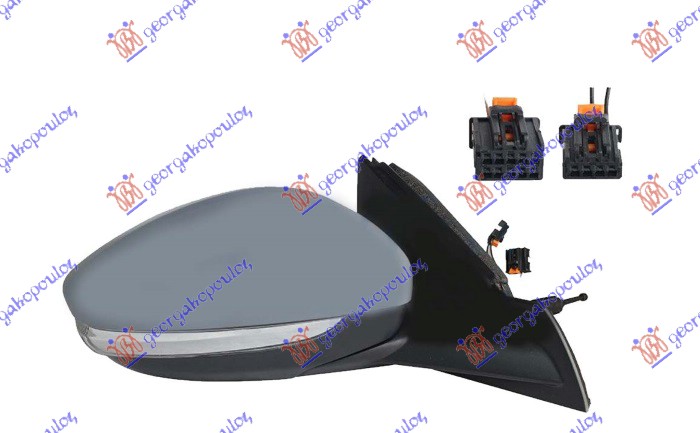 Retrovizor mehanički sa sajlom PM (MIGAVAC WY5W) (SENZOR) (10OTV/2 PIN + 4OTV/2 PIN) (A KVALITET) (KONVEKSNO STAKLO) D