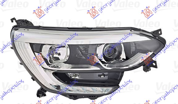 Far električni (H7/H7) hrom sa LED dnevnim svetlom (VALEO) D