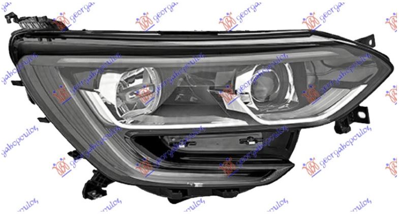 Far električni crni (H7/H7) sa LED dnevnim svetlom (TYC) D