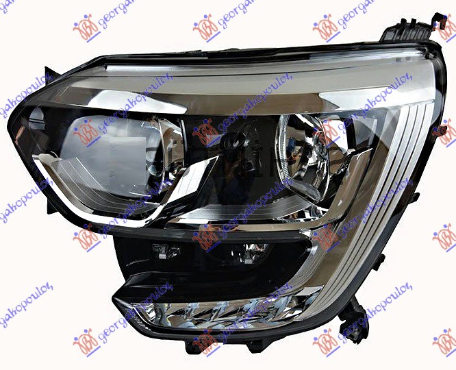 Far električni (H7/H7) hrom sa LED dnevnim svetlom (VALEO) L
