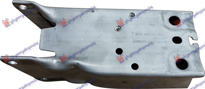Nosač šine prednjeg branika aluminijum D