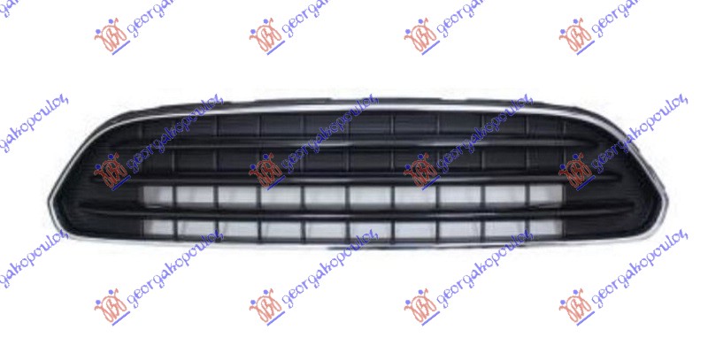 PVC maska hrom/crna