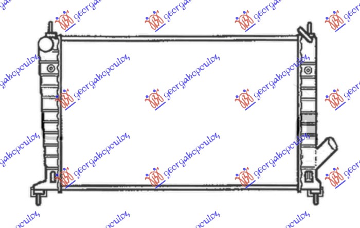 Hladnjak motora 2.0/2.3 benzin (MANUELNI) (+/-AC) -01 (608x359)