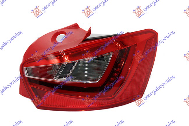Stop lampa 5 vrata (LED) (CRVENO KUCISTE) D