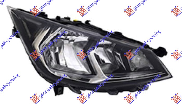 Far električni (H7/H7) (SA MOTOROM) sa LED dnevnim svetlom (TYC) D