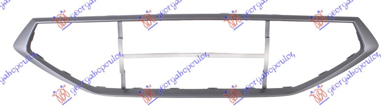 Okvir PVC maske sivi/srebrni (FR)
