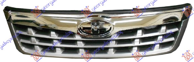PVC maska hrom/srebrna