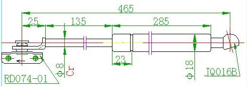 Amortizer haube (465L-500N)