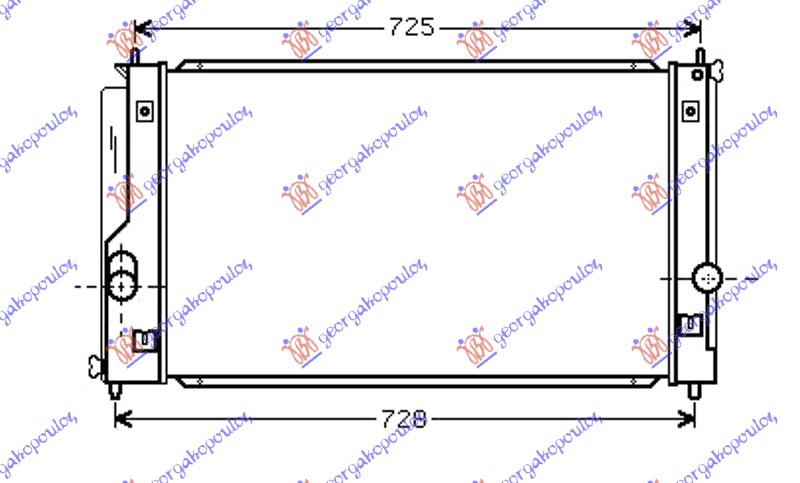 Hladnjak motora 1.8i 16V vvti (65x32x16)
