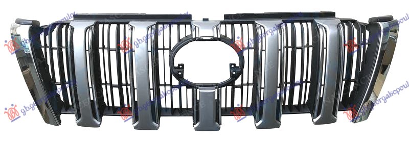 PVC maska srebrna/hrom/crna