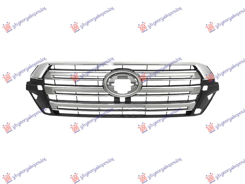 PVC maska hrom/srebrna/crna 2019-