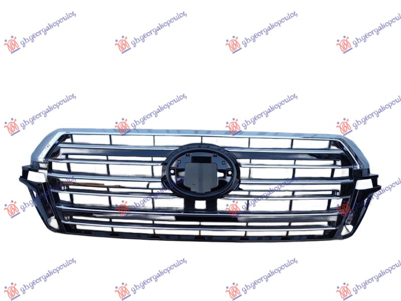 PVC maska hrom/srebrna/crna (KAMERA) 2019-