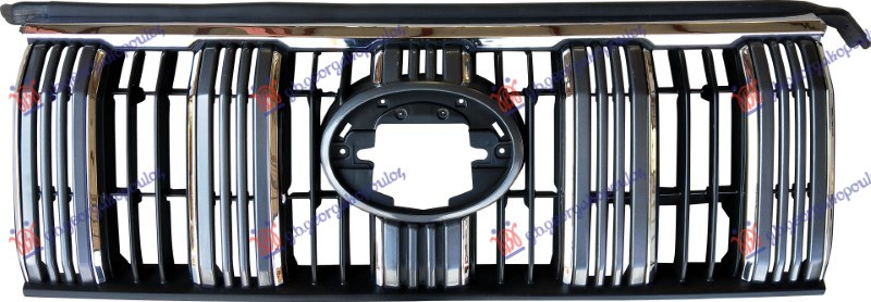 PVC maska hrom/srebrna