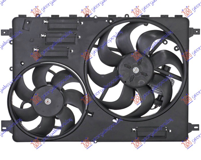 Ventilator (DUPLI) komplet (BENZIN/DIZEL) (3 PIN)