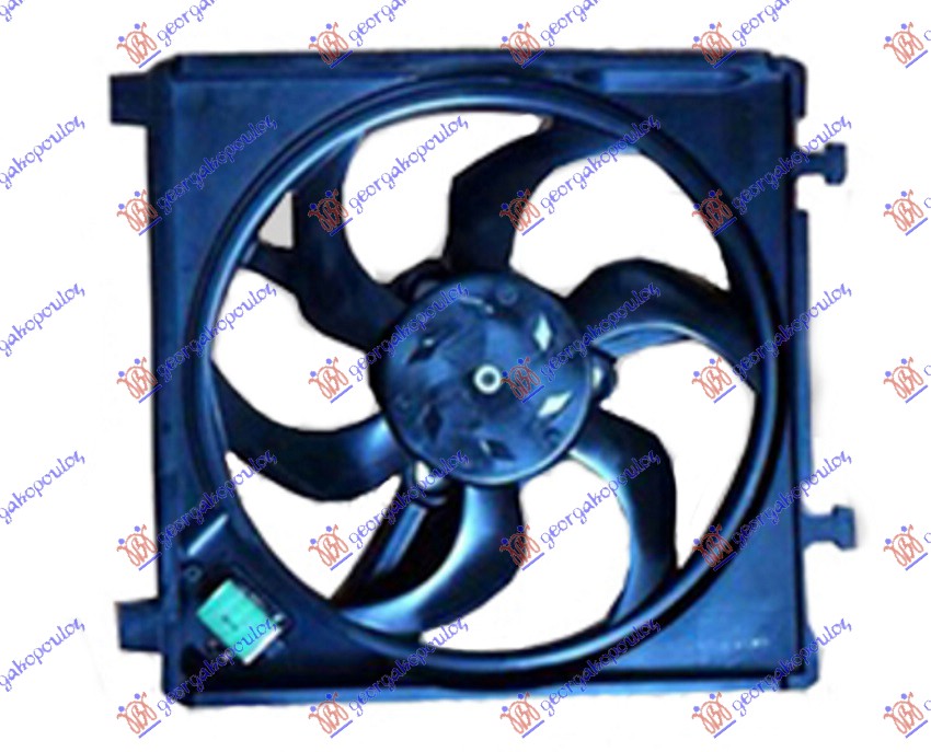Ventilator komplet (BENZIN) (-AC) (340mm) (2 PIN)