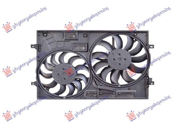 Ventilator komplet (DUPLI) 1.4/2.0 benzin - 2.0 dizel (350/320mm)