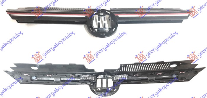 PVC maska (LED) crvena lajsna (GTI)