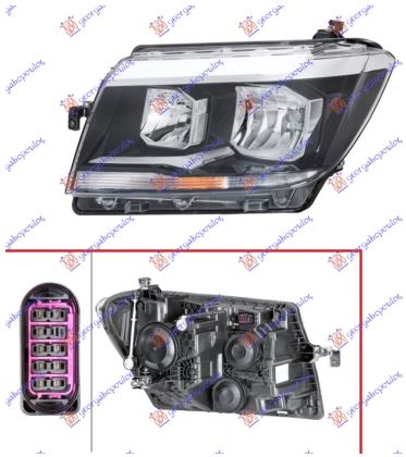 Far električni (H7/H15) (DEPO) L